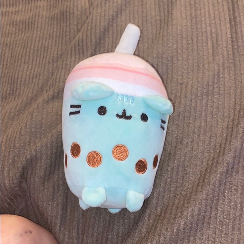 Cute Cat Plush Toy with Straw Hat
